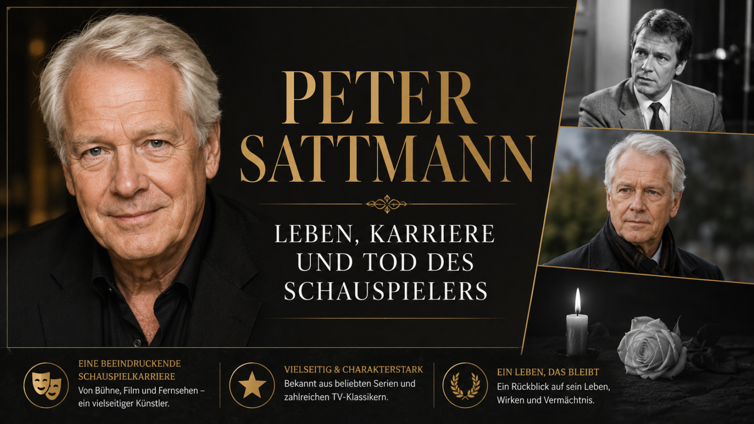 Peter Sattmann: Leben, Karriere und Tod des Schauspielers peter sattmann